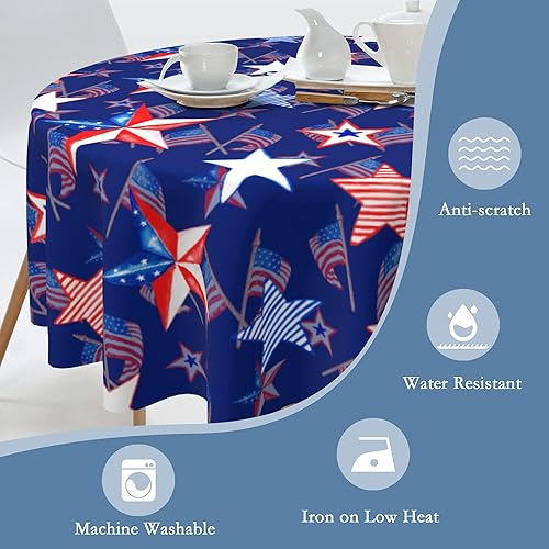 Miniatura 67 de Mantel étnico africano redondo de 60 x 60 pulgadas, impermeable, decorativo para fiestas y campamentos, mesa de comedor, decoración del hogar Étnica