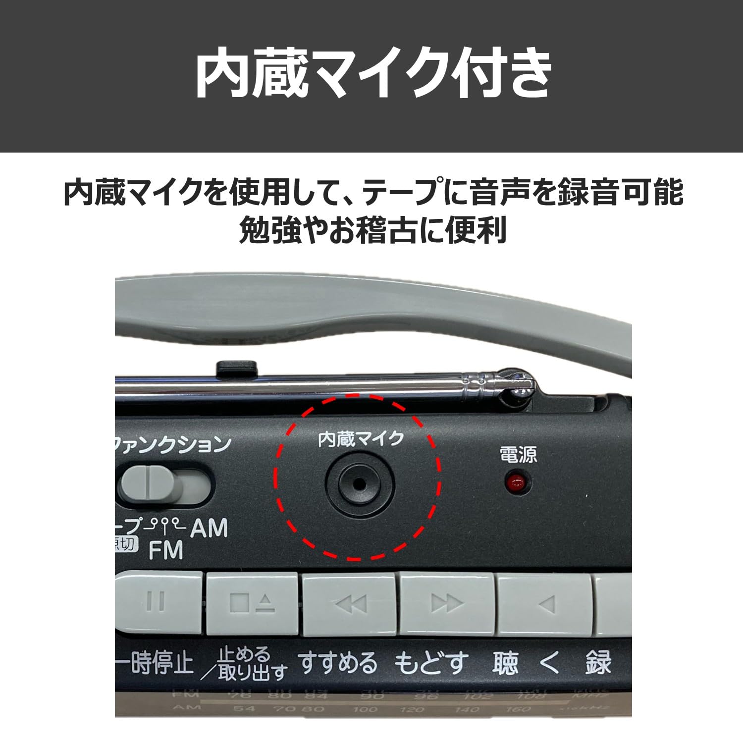 (未使用･未開封品)　コイズミ モノラルラジカセKOIZUMI SAD-1717-K 6k88evb Amazon.co.jp: コイズミ モノラルラジカセ AM/FM ワイドFM対応