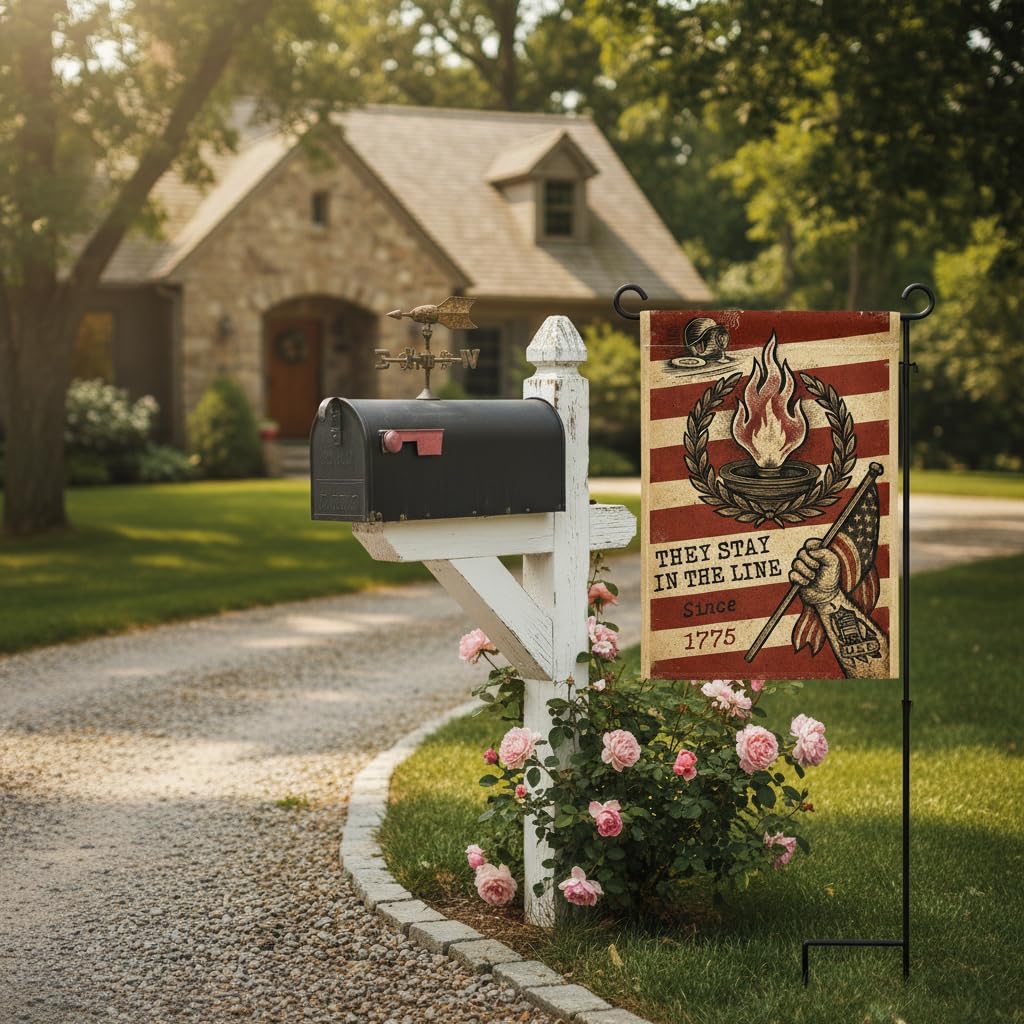 Army Veteran Garden Flag 12x18 In Doublesided Torch Soldier Design Military Service Honor Tribute Display for Veterans Day Patriot Day Independence Day Memorial Day Outdoor Yard Decor - Image 7