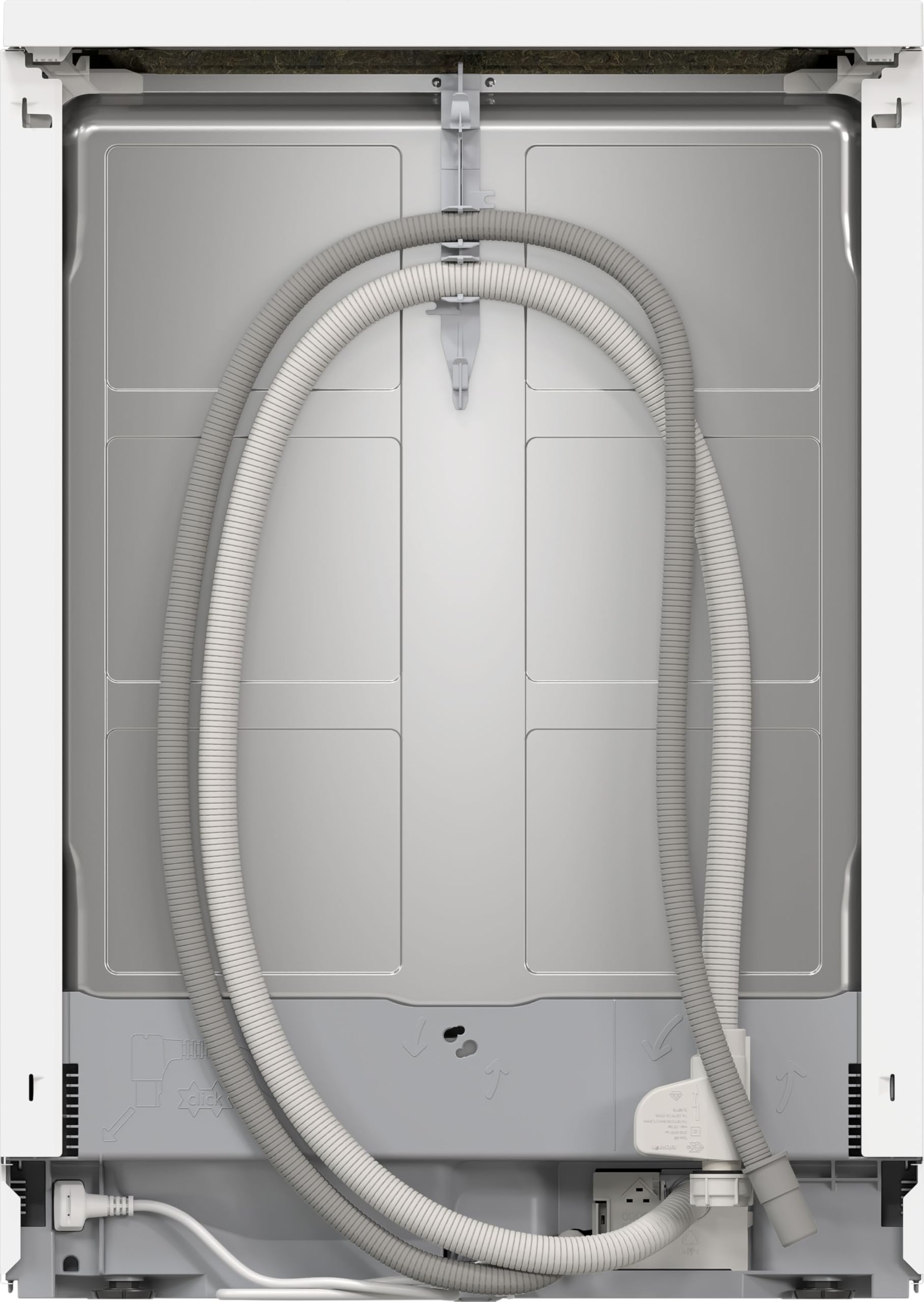 Bosch SMS6ZCW12F Series 6 - Dishwasher, Freestanding, PerfectDry | 60 cm, white, Max Flex baskets, Zeolith dryer: even dries plastic, Extra Clean Zone: 3 jets for intensive cleaning