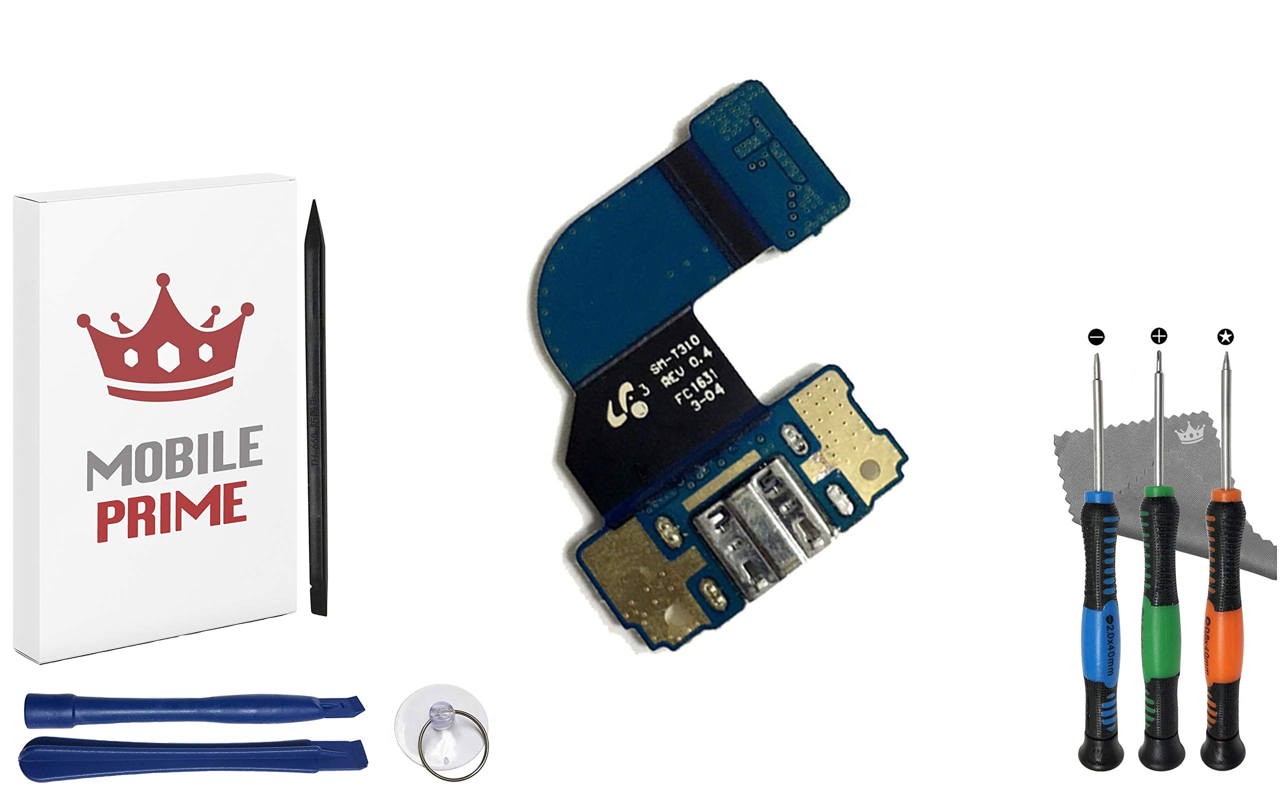MobilePrime Charging Port Replacement Kit Compatible for Samsung Galaxy TAB T310 Pro-Series Repair Tools