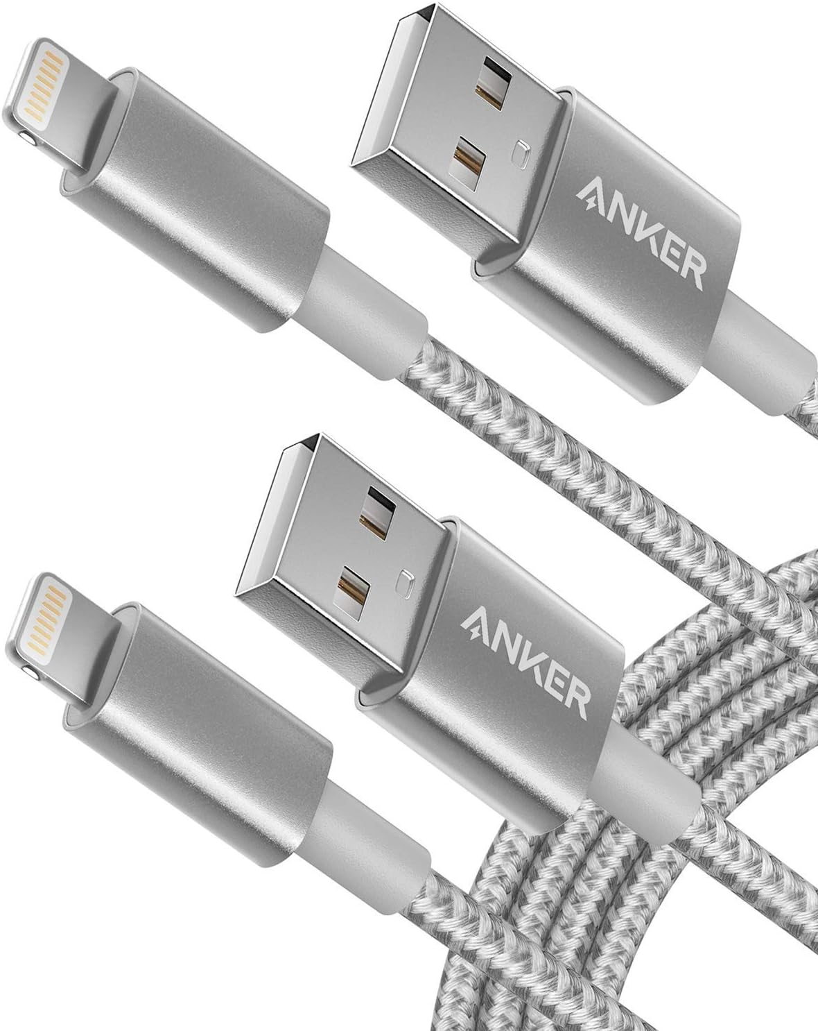 Anker Premium Double Braided Nylon Lightning Cable, Apple MFI Certified iPhone Charger, iPhone X/8/8 Plus/7/7 Plus/6/6 Plus/5s, iPad Pro Air 2, and More