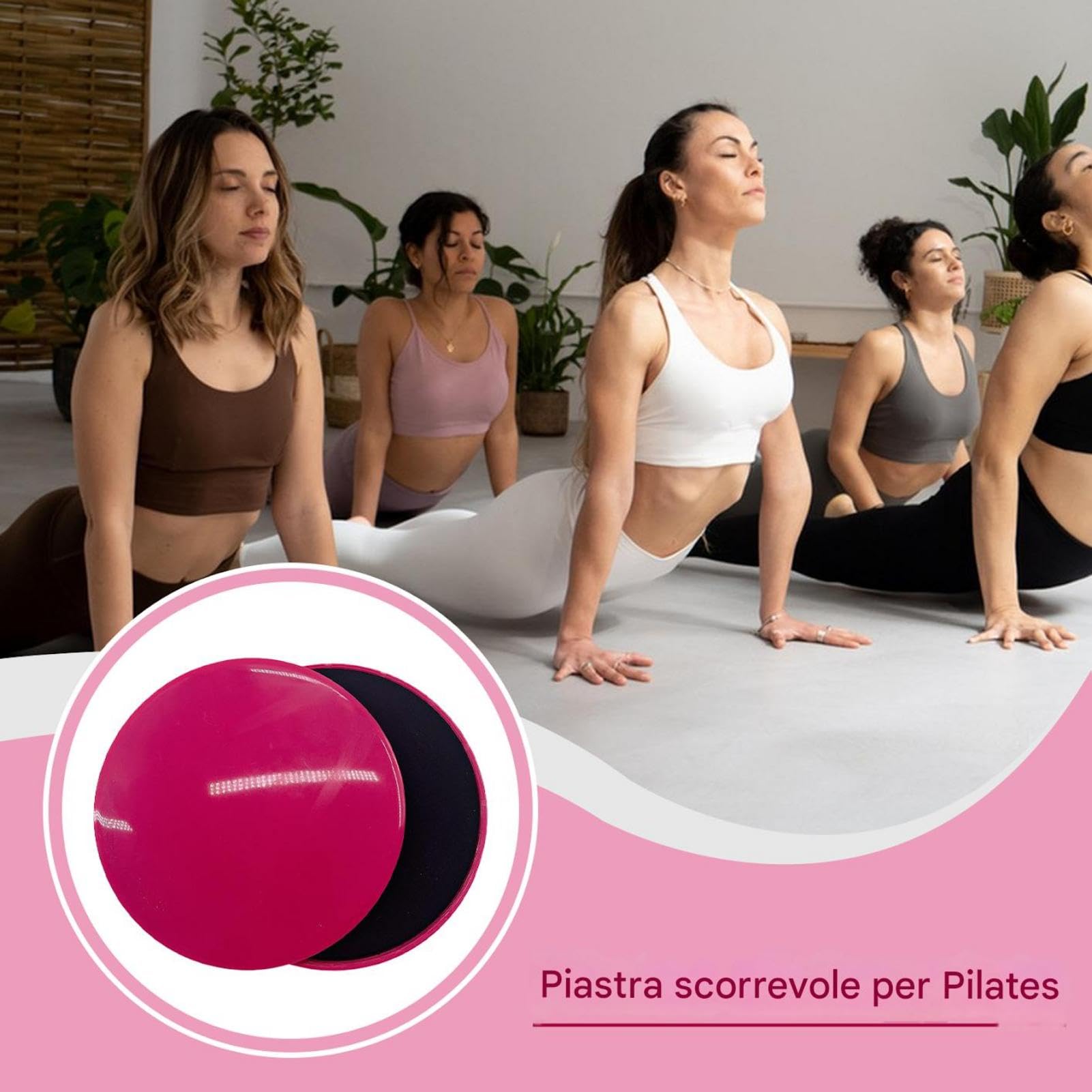 Dischi di scioglimento del fitness, disco di cursori di allenamento,2x cuscinetti scorrevoli in palestra a due lati | Cuscino di yoga anti-statico, strumenti di esercizi a casa per allenamenti addomin