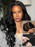 Vista 42 de Nadula Peluca Bob de cabello humano rubio degradado sin pegamento, encaje frontal HD de 7 x 5 pulgadas, Bye Bye Knots, predepilada, precortada