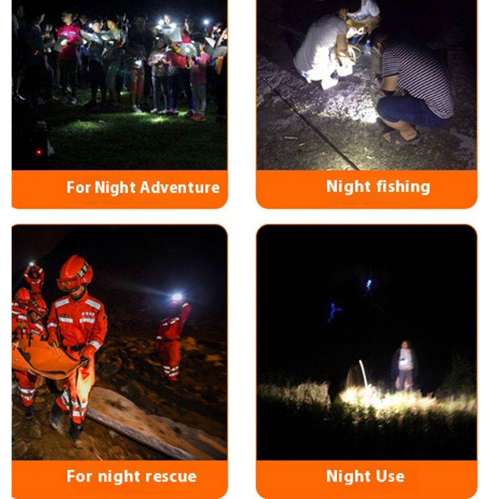 Superjasna latarka czołowa 3 W, przenośna ładowalna lampa górnicza montowana na głowieŚwiatło nocne do ratownictwa powodziowego i morskiego, przygoda na świeżym powietrzu