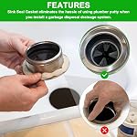 Garbage Disposal Silica Gel Sink Seal Accessory 80032, FLG-Seal Putty-Free, Sink Flange Gasket, for Kitchen Sink Drain (2 Pcs)