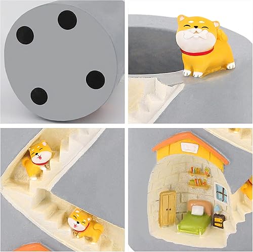 Vista 48 de Segreto - Macetas creativas para plantas suculentas, contenedor de pinceles, decorativas para escritorio, jardín, sala Familia de fuentes Hedgehog