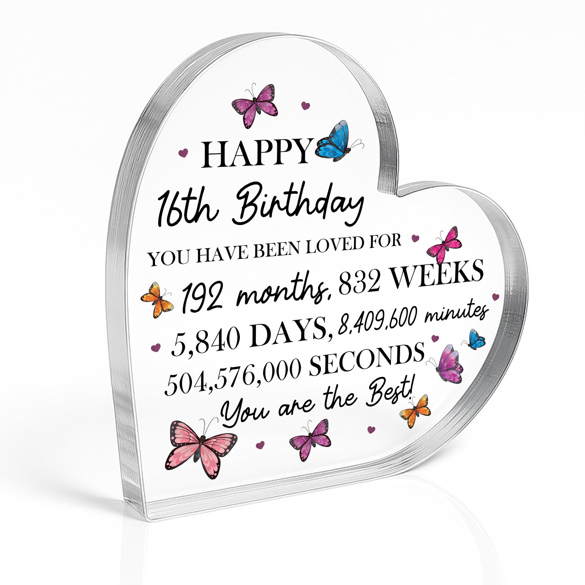Red Ocean 16th Birthday For Daughter Granddaughter Niece Sister Best Friend Happy 16th Birthday For Girls Women Love Her Her Keepsake