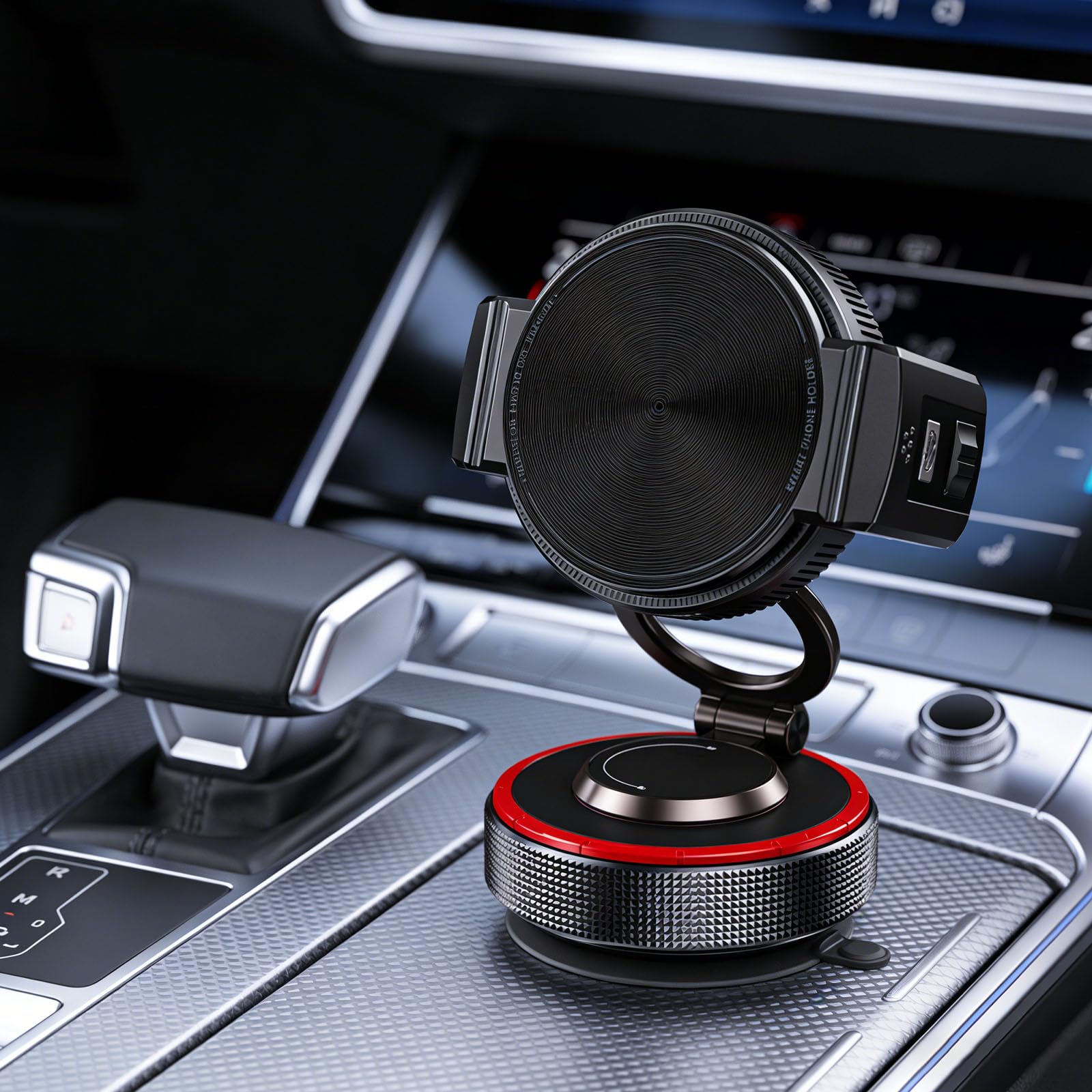 Soporte magnético para teléfono de coche con rotación de 360 grados, base antideslizante para una conducción segura y uso en la oficina