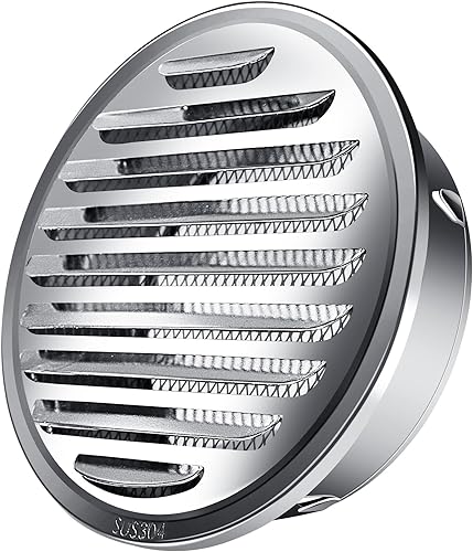 Rejillas de ventilación de acero inoxidable de 4 pulgadas, cubierta de rejilla de ventilación plana de conductos para ventilación de aire HVAC disponible en Yaxa Costa Rica