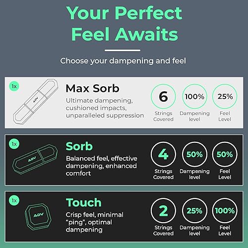 Miniatura 5 de ADV Tennis Amortiguador con tacto personalizado, paquete de 3, amortiguador de raqueta para reducir la vibración, aliviar los síntomas de lesiones y