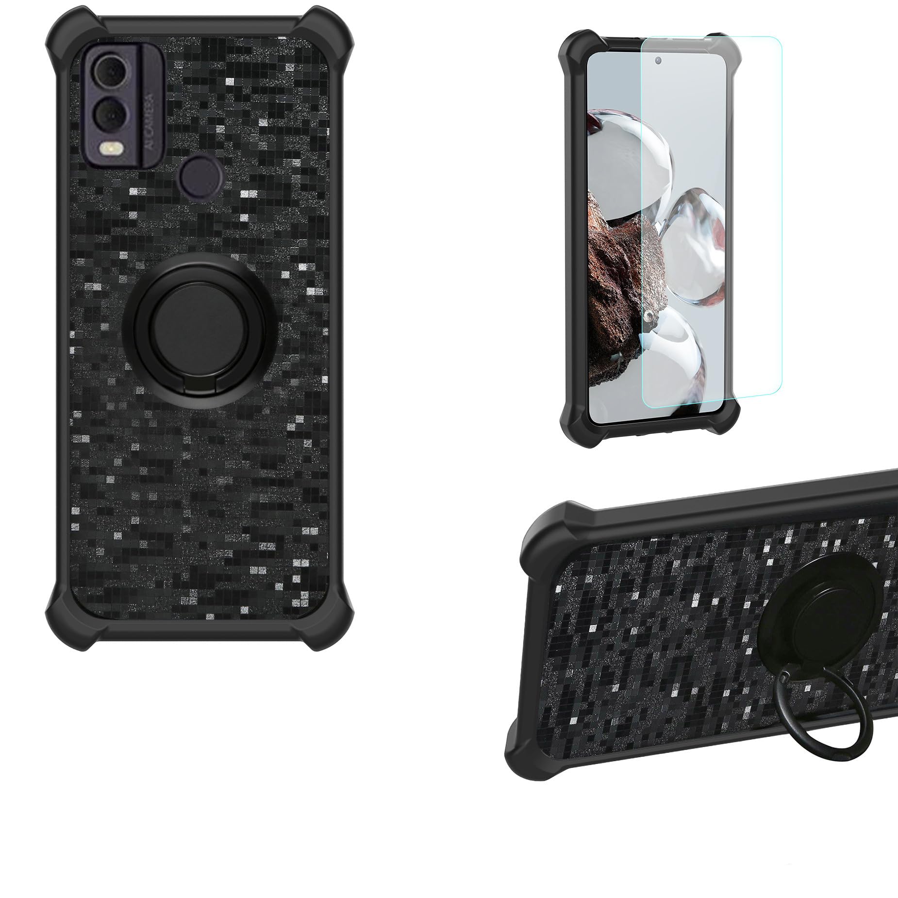 Kukoufey Case For Nokia C20, Phone With Stand Shockproof Case For Nokia C10 TA-1342 / C20 TA-1339 TA-1348 TA-1352 TA-1356 Case Cover Red - View #9