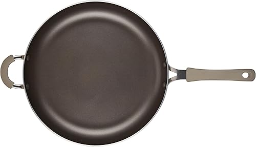 Miniatura 10 de Rachael Ray Cook + Create - Sartén antiadherente con mango auxiliar, 14 pulgadas, almendra