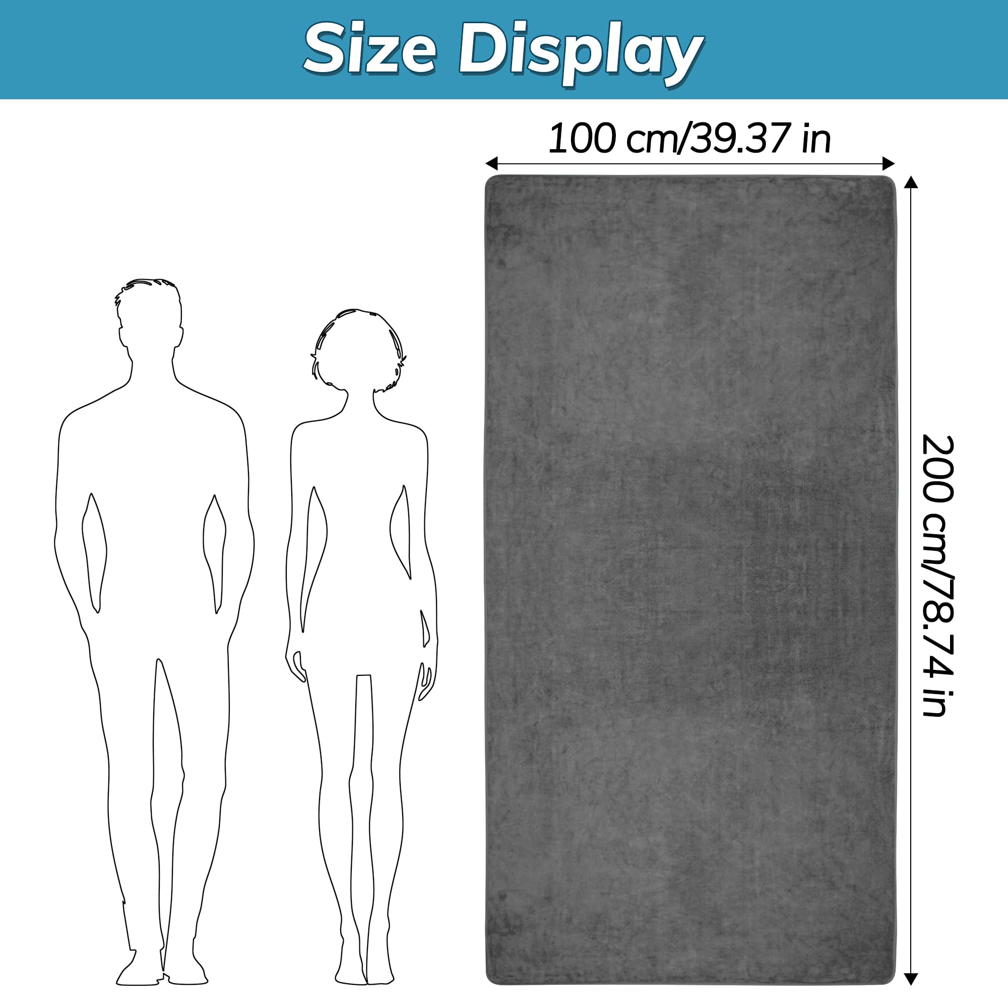 Duży ręcznik kąpielowy XXL, 100 x 200 cm, duży ręcznik do sauny i ręcznik kąpielowy o gramaturze 420 g/m² - ręcznik do sauny i do sauny jako ręcznik plażowy - bardzo chłonny i miękki, dla kobiet i