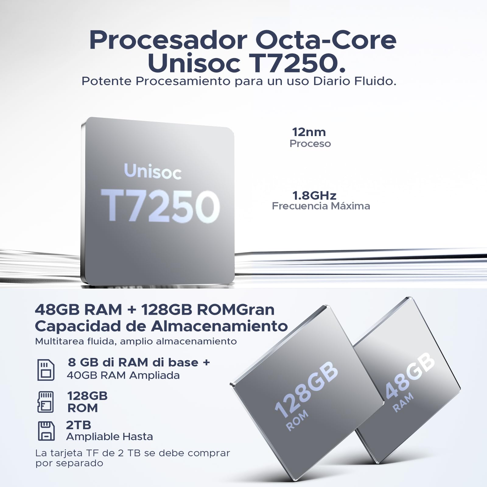 P10 Pro Tablet 10 Pulgadas, Tablets Android 16 con 120Hz Display, 8800mAh, 48GB+128GB/2TB, T7250 Octa-Core, Widevine L1, Gemini AI, 13MP+5MP, Auriculares 3.5mm, Tablet con Teclado y Lápiz, Negro
