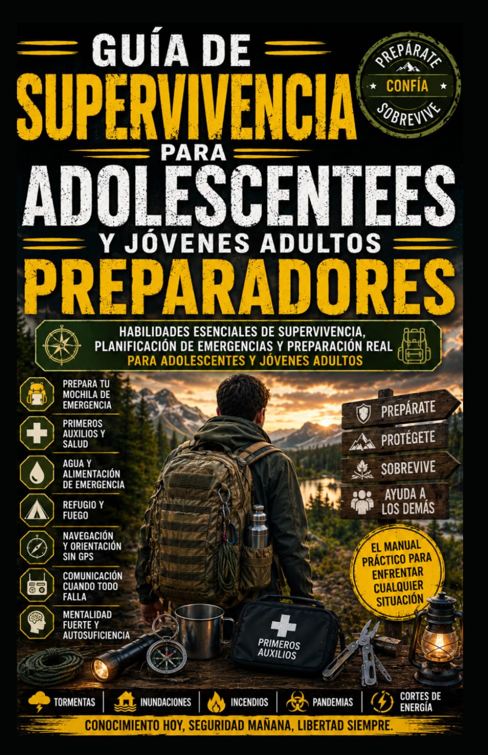 Manual de Supervivencia para Adolescentes Preparadores.: Habilidades esenciales de supervivencia, planificación de emergencias y preparación para el mundo real para adolescentes y jóvenes adultos