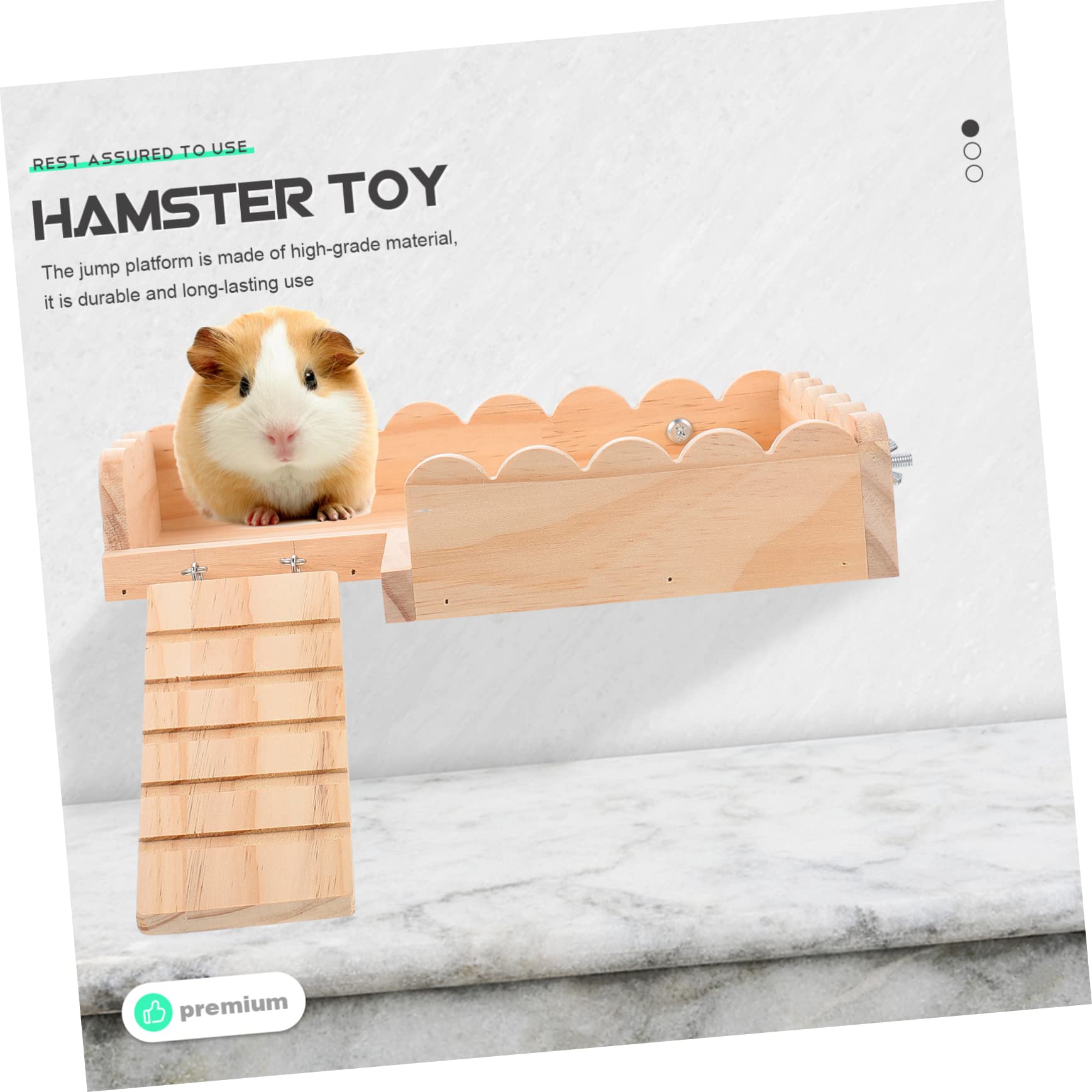 Juguete De Hámster Zona De Juegos para Ratas Plataforma De Hámster con Escalera para Hámster Pájaro Se Posa Jaula Juguetes Base De Hámster Tablero De La Jaula De Madera