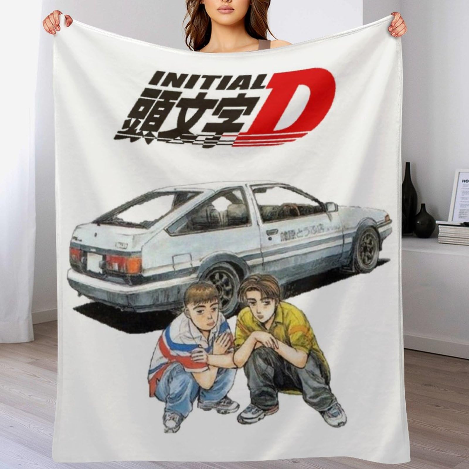 Amazon｜毛布 頭文字d イニシャル D ブランケット ひざ掛け 掛け毛布