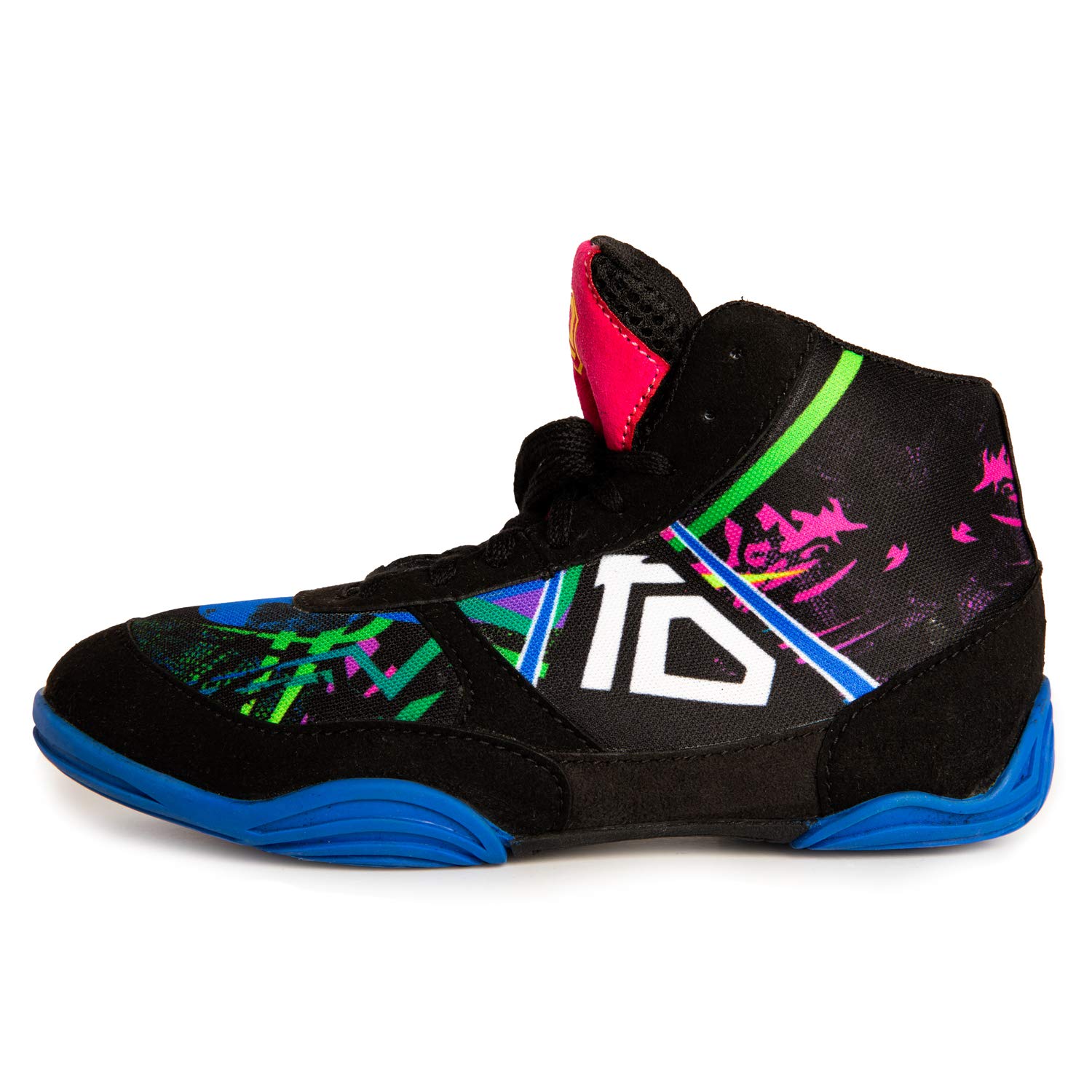 KO Sports Gear Youth and Kid's Wrestling Shoes, Ideal for Young Wrestlers (Multicolored, 3)