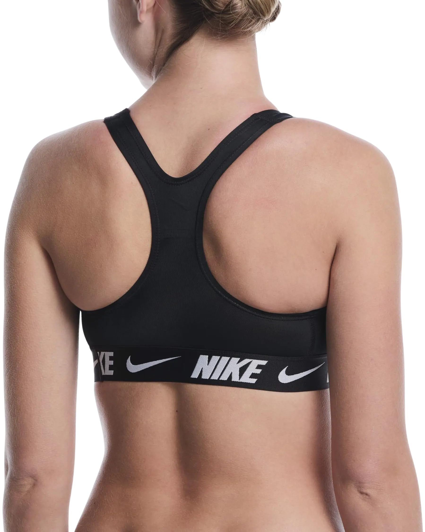 Nike Nike Swim Logo Tape Racerback Bikini Top Black Swim Trunks Unisex - Adulto