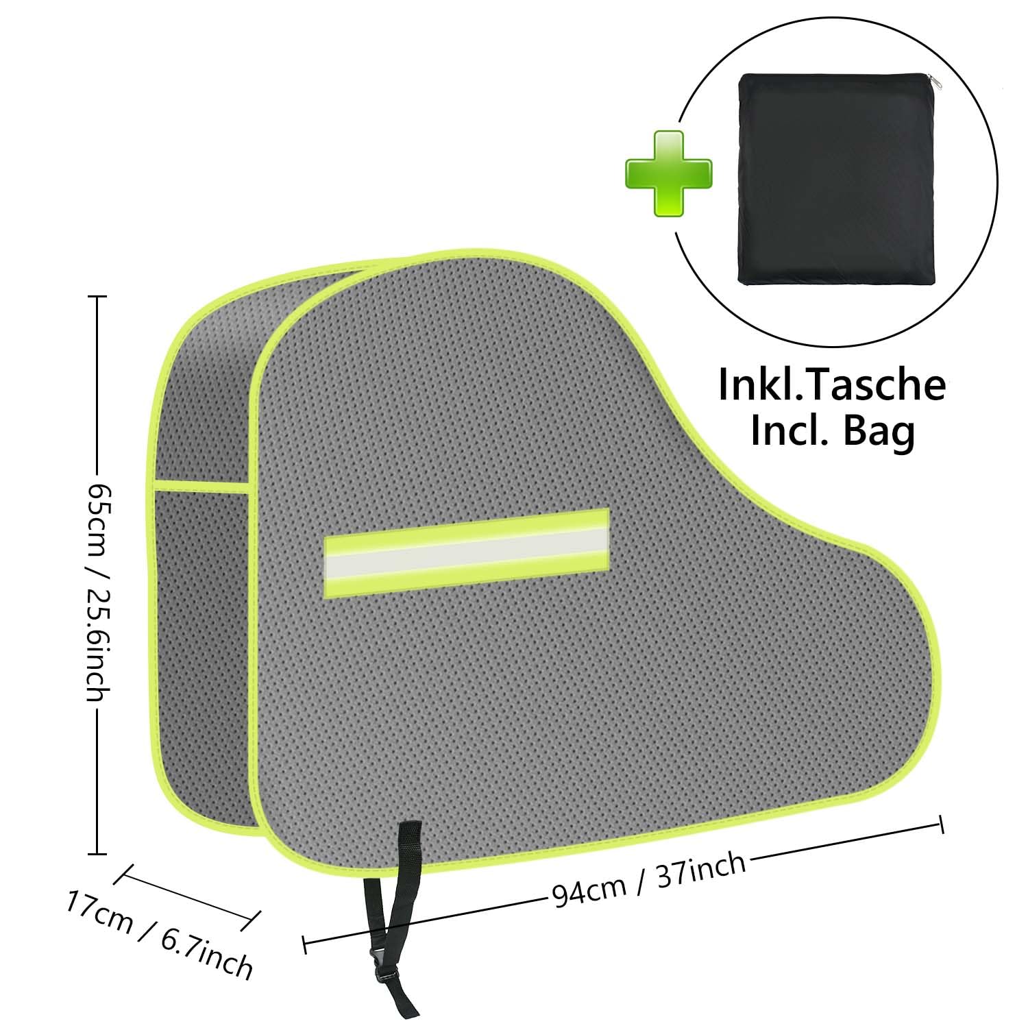 URAQT Copertura Gancio Traino, Universale Copertura Gancio Traino con Finiture Riflettenti, Impermeabile Copertura Gancio Traino Roulotte (Grigio)