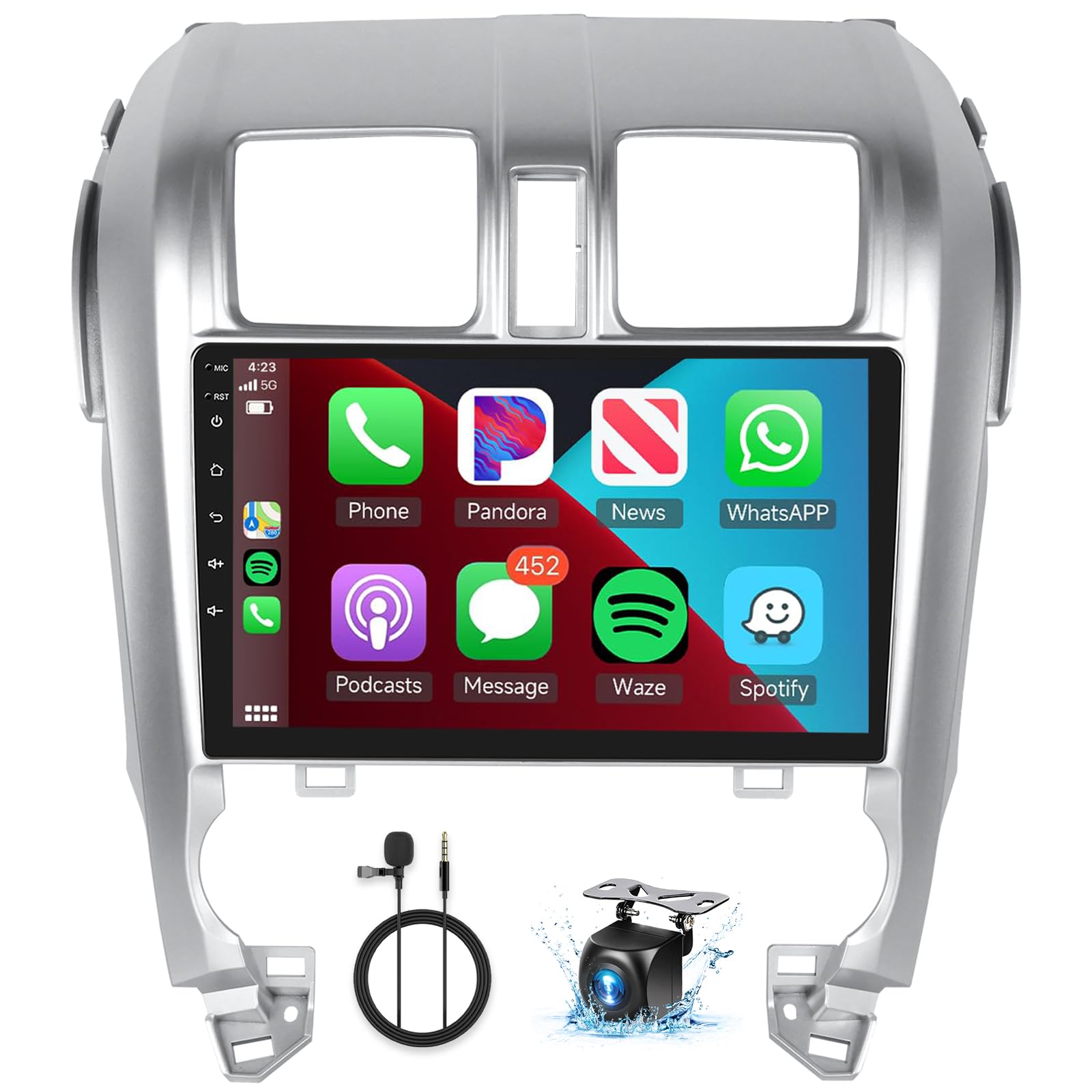 8Core4+64G Car Stereo for Honda CRV 2007-2011 Wireless CarPlay/Android Auto Android Radio with Qualcomm 10.1" IPS Touch Screen,BT5.1,DSP Hi-Res,GPS,