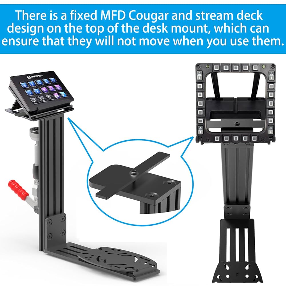 Amazon.com: 2 Pack Desk Mount Hotas Mount Joystick Mount