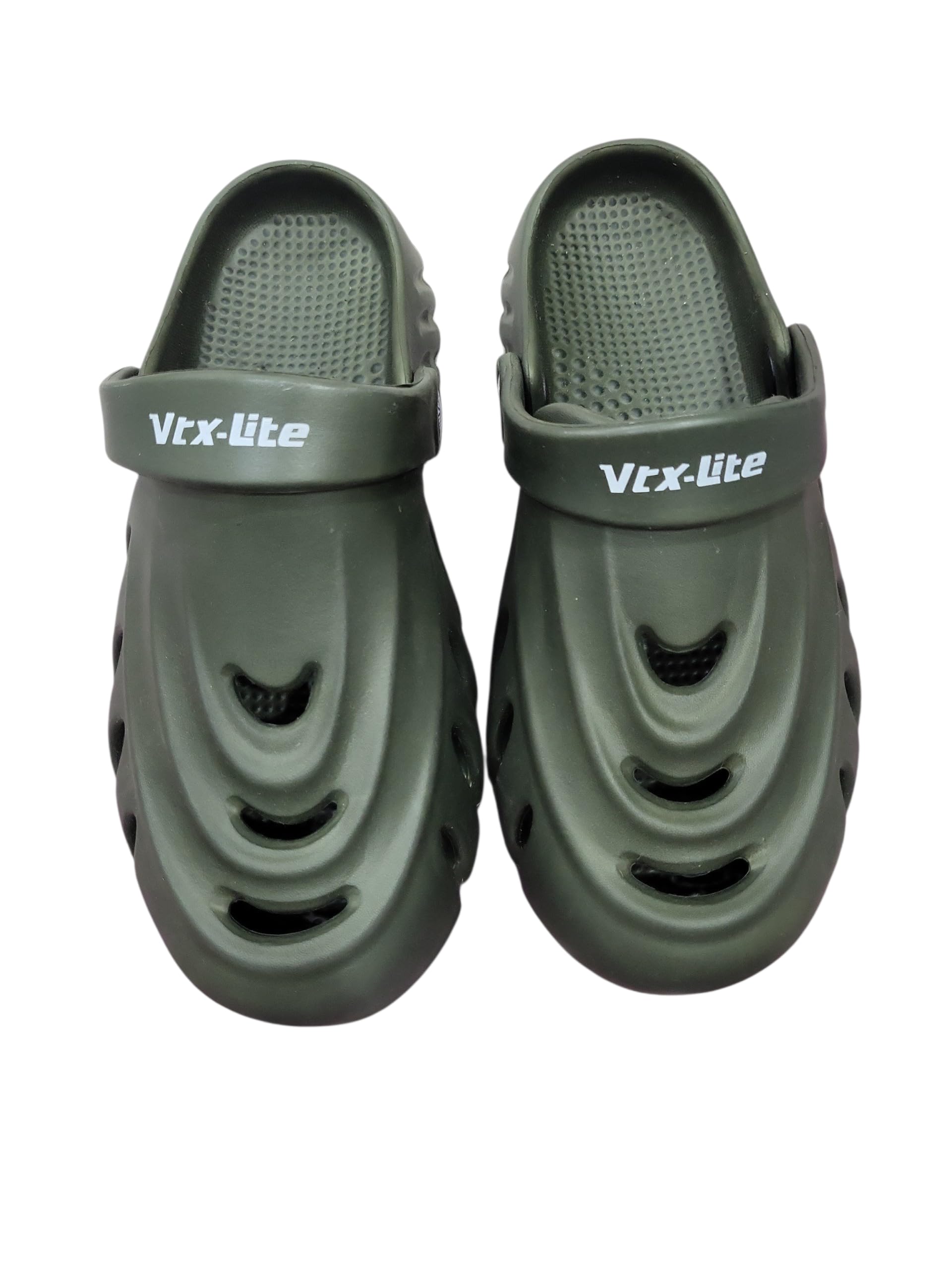 Clogs for Men, Olive Green, Lightweight Slip-On Sandals with Adjustable Strap-image-40