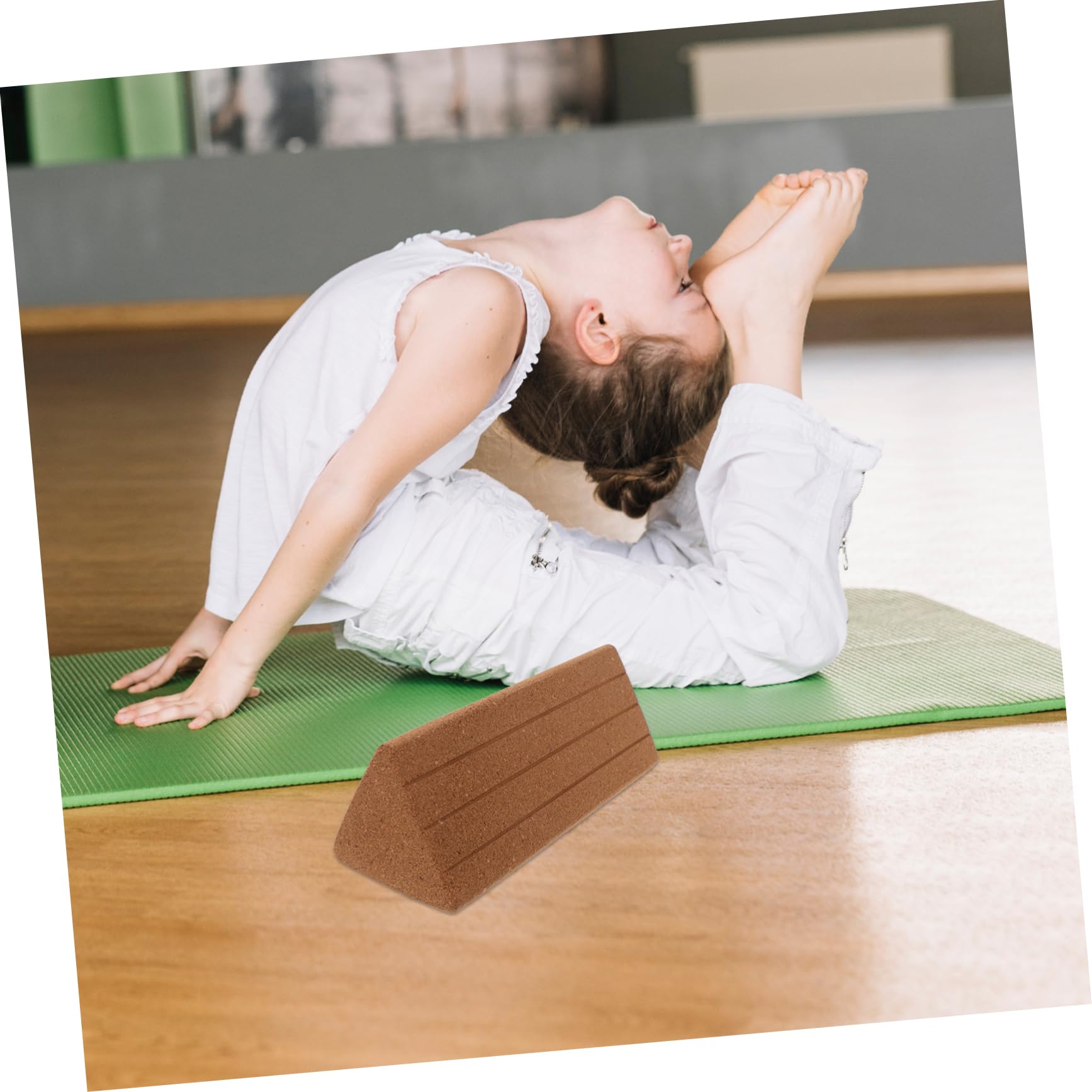 Yoga Liège Accessoire pour Débutants Soutien Doux Antidérapant pour Étirements de Fatigue Du Abdomen
