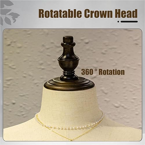 Miniatura 4 de Female Dress Form Female Mannequin Torso Clothing Display, Adjustable Height 47.2-71.6 Female Dressmaking Mannequin Dummy with Tripod Stand for