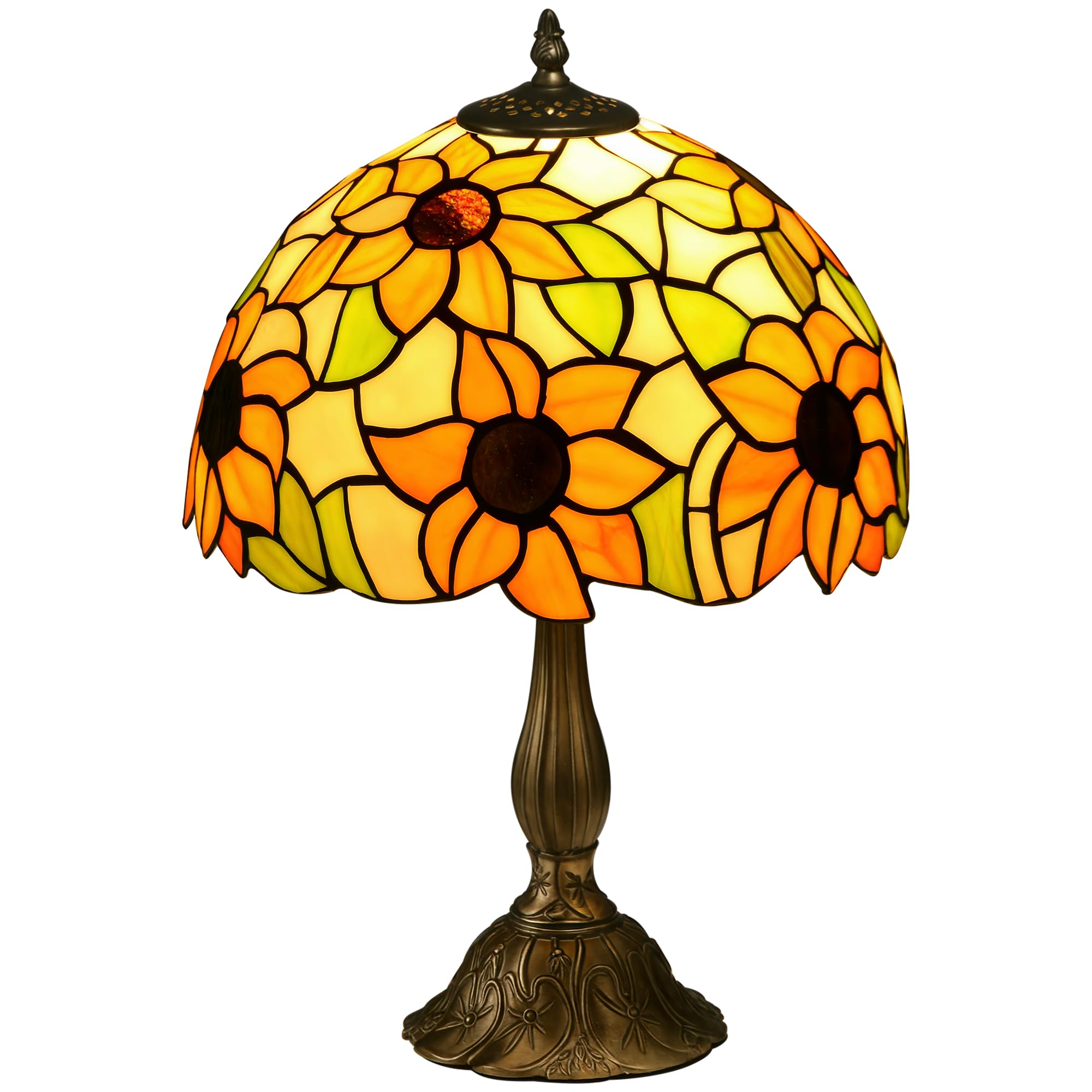 Homcom Light Antique Table Lamp, For Bedroom Bedside, Bulb Not Included