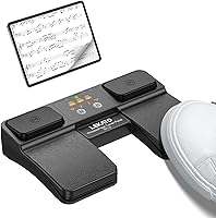 Vista 11 de LEKATO - Pedal Bluetooth inalámbrico para voltear páginas de música, pedal para voltear páginas para iPad, tabletas Android y teléfonos iOS
