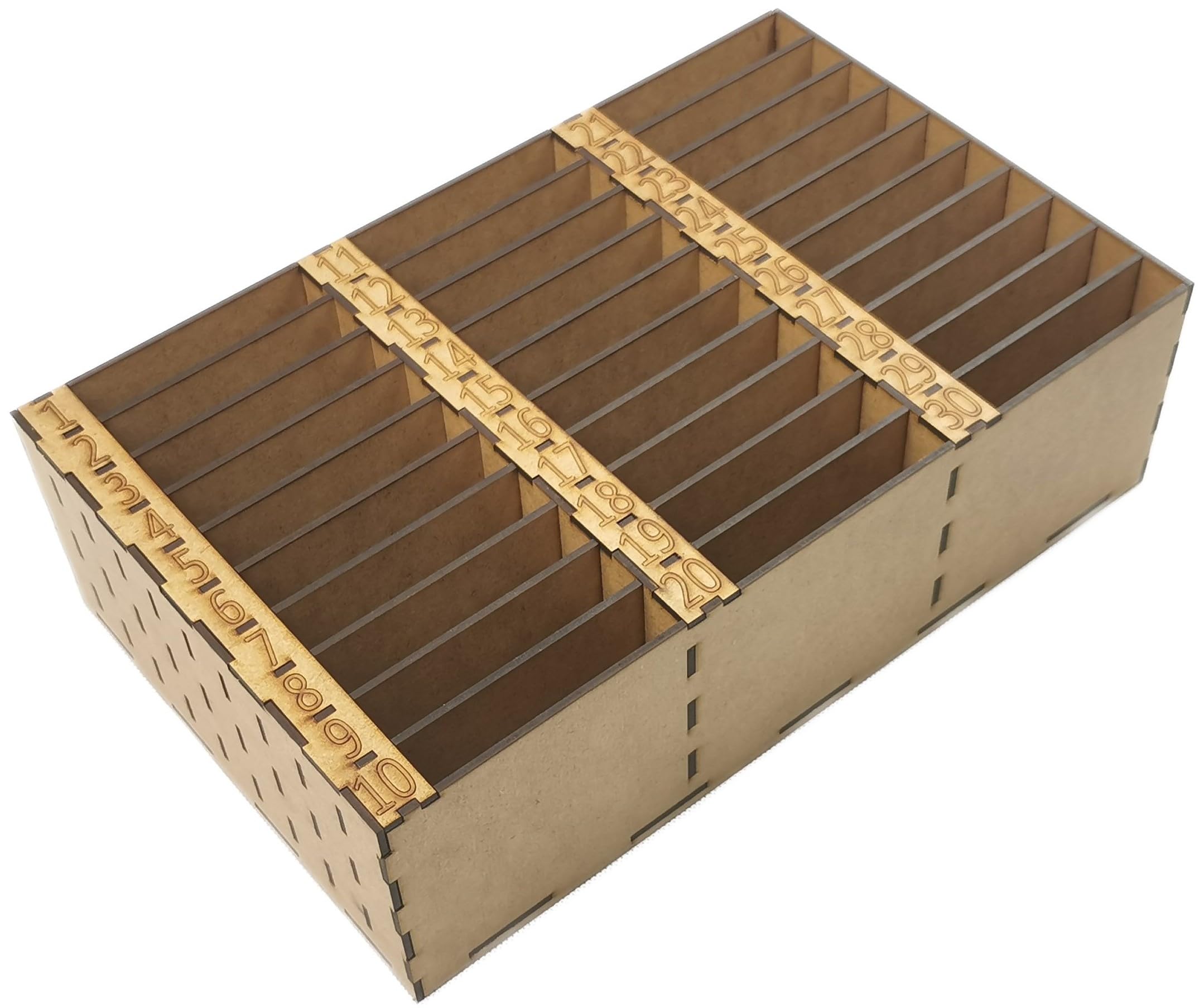 Boîte de rangement pour téléphone portable avec 30 compartiments numérotés - Support de téléphone portable en bois pour salles de classe, formations et séminaires - Boîte de rangement pour