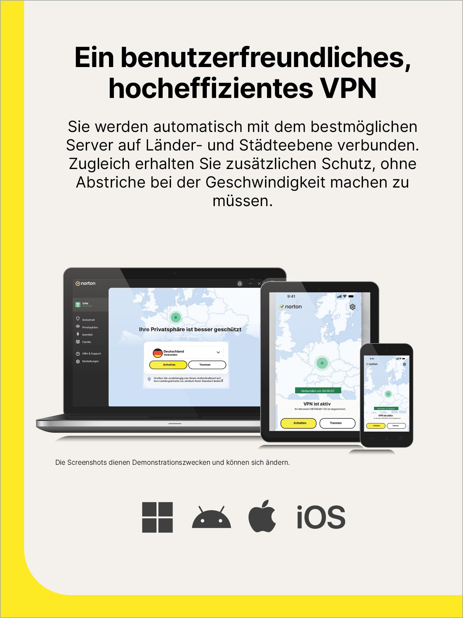 Norton VPN Standard 2026 | 1 Geräte | 1-Jahres-Abonnement | Aktivierungscode per Email