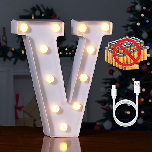 Miniatura 177 de Foaky Número de luz LED decorativo, letrero de número iluminado para luz nocturna, boda, fiesta de cumpleaños, Navidad, hogar, bar, número