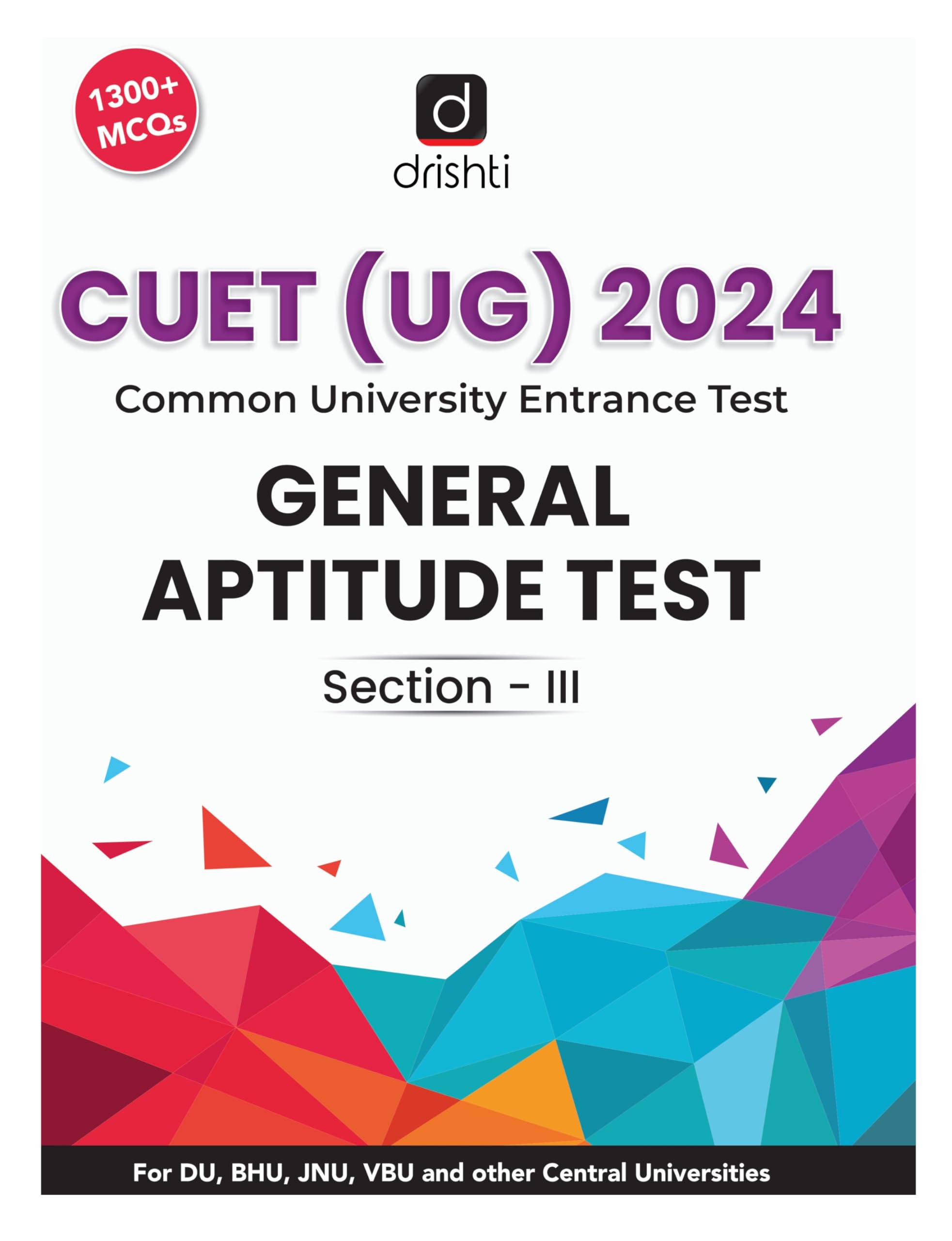 CUET UG General Aptitude Test 2024 Part 3 : Team Drishti: Amazon.in: Books