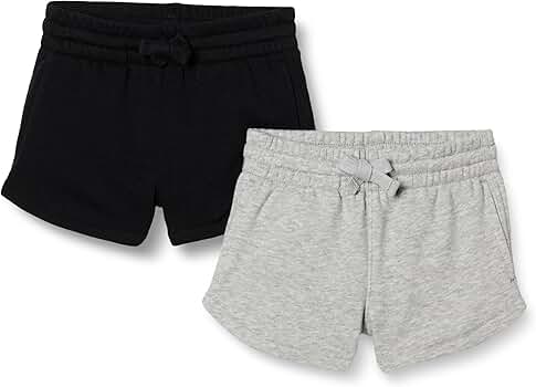 Amazon.com: Amazon Essentials Girls' Sweatshorts, Pack of 2