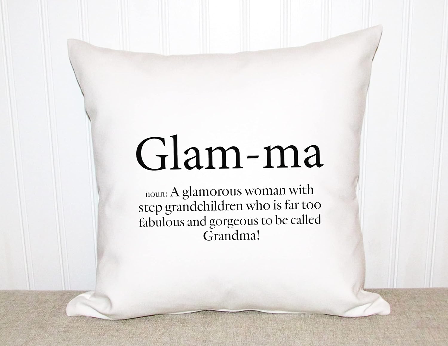 glamma definition, funny throw pillow cover, glamma pillow