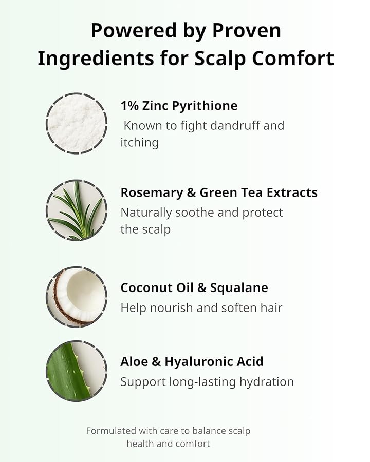 X20Hair Anti Dandruff Shampoo with 1% Zinc Pyrithione – Sulfate-Free Scalp Care Shampoo for Flaky, Itchy or Oily Scalp – Refreshing Botanical Formula with Rosemary, Lavender, Squalane & Panthenol - image 3