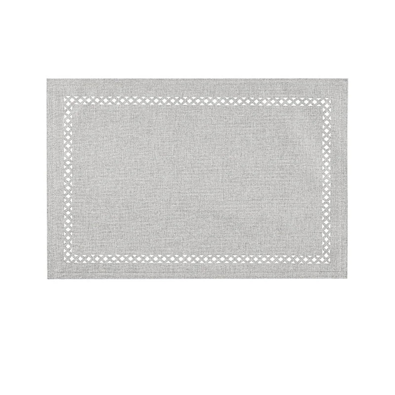 Napperons en toile de jute géométriques et résistants à la chaleur pour table de cuisine