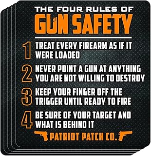 Patriot Patch Co. - 4 Rules of Gun Safety Sticker (5)