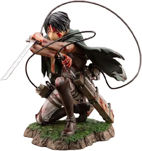 Figura de Anime Levi - Eren Jaeger del Regimiento Explorador, PVC, Colección