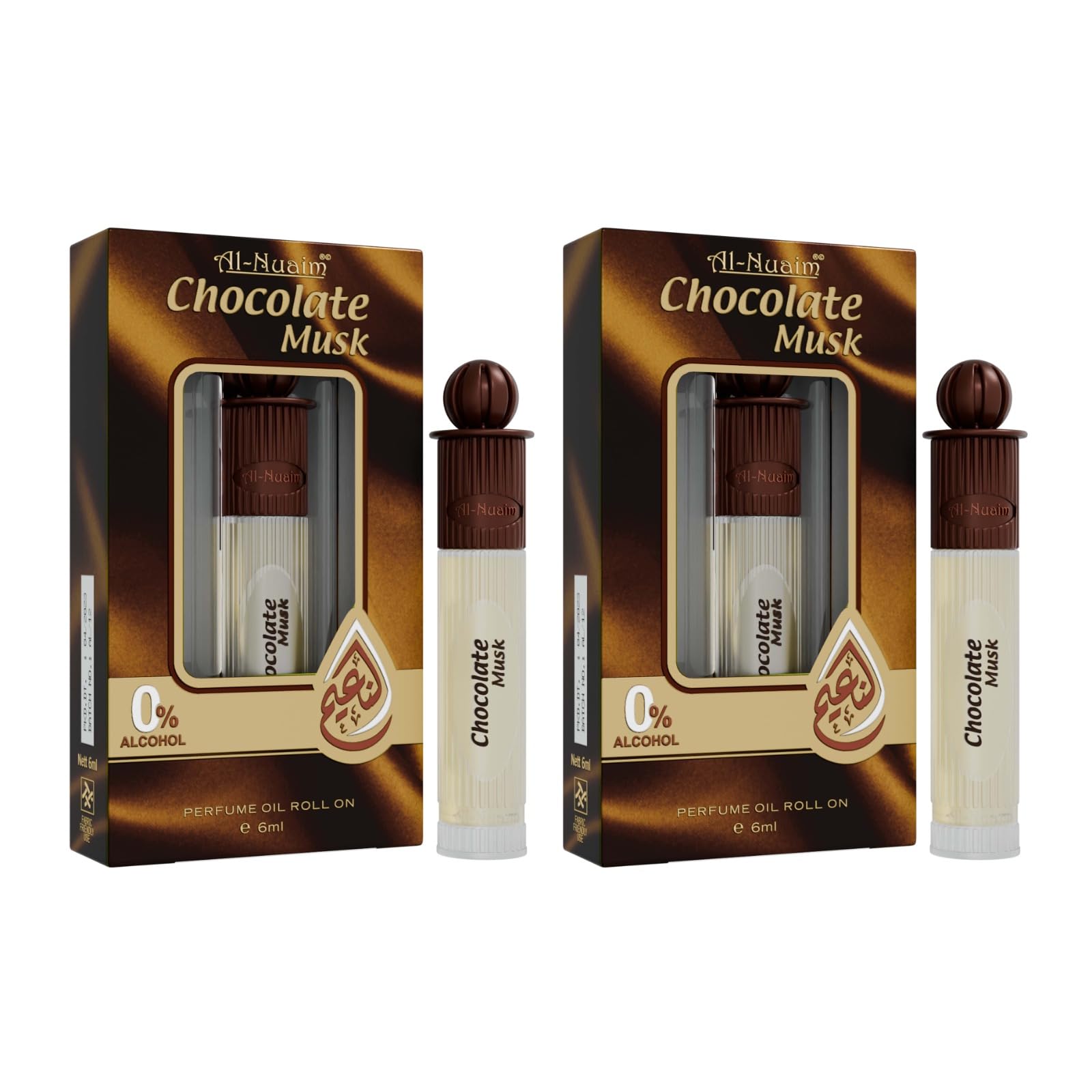 Al-Nuaim Silver Series Chocolate Musk Attar Roll On - 6ml (Pack Of 2) | Alcohol Free | Luxury Scent with Long Lasting Fragrance For Men & Women-image-15