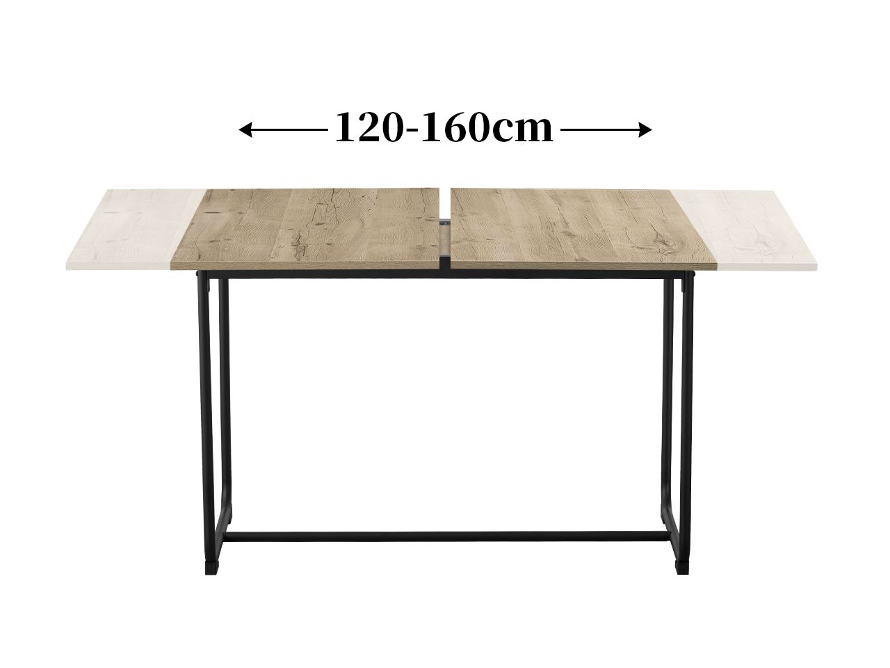 B&D home Eettafel SVEN, uittrekbaar 120-160 x 80 cm, 4-6 B&D home Eettafel SVEN, uittrekbaar 120-160 x 80 cm, 4-6
