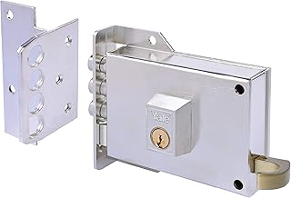 Yale 3011950 7IHN Cerradura de Sobreponer, 7. A Mano Izquierda Entrada 60 mm / Izda Hierro Niquelado