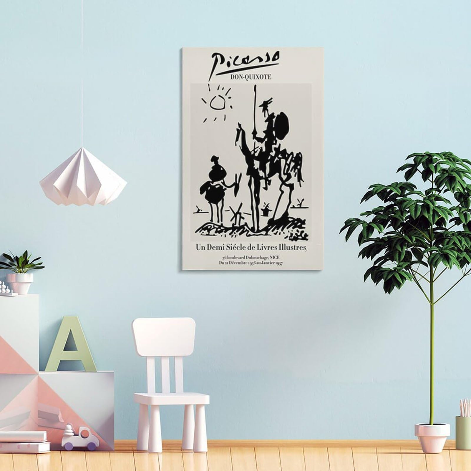 Amazon.co.jp: ピカソ ポスター《ドン・キホーテ》キャンバスアート