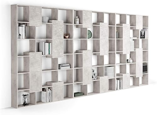 Miniatura 189 de Mobili Fiver, Estantería Iacopo XS (63.31 x 31.5 pulgadas), roble rústico, fabricada en Italia Roble rústico,Ashwood Negro,Ashwood Blanco,Efecto