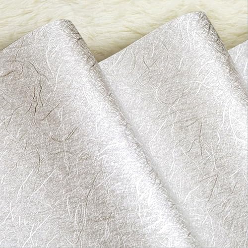 Miniatura 5 de QIHANG Color plateado grueso impermeable 1.7 ft*32.8 ft=5.3㎡ del papel pintado del telón de fondo de pantalla de la TV del hotel KTV del hotel