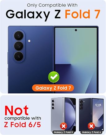 Vizvera for Samsung Galaxy Z Fold 7 Case Clear/Z-Fold-8 Ultra Case Clear,[Magnetic Power][Hinge Protection][Slim][Front Screen Protector] Shockproof Phone Case (Clear)