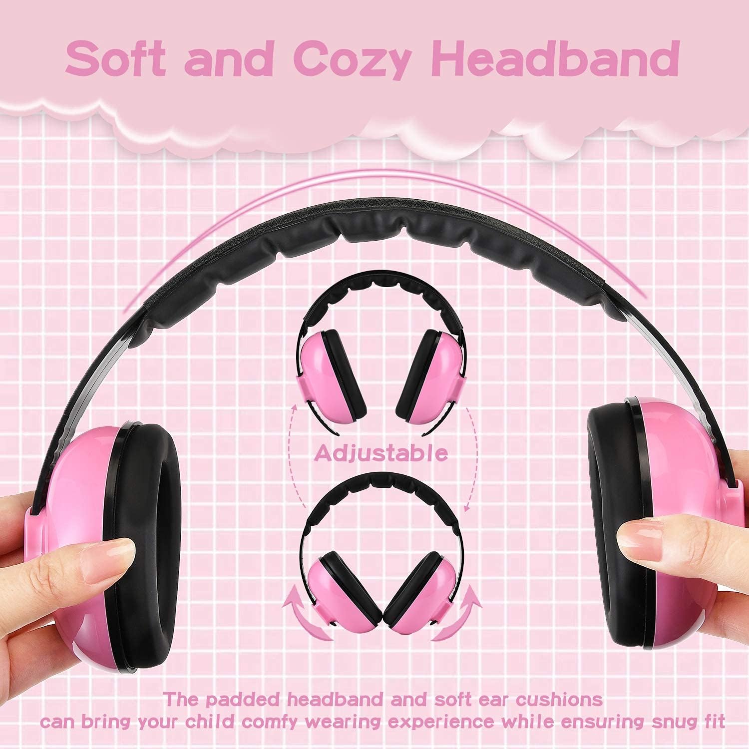 Baby Ear Defenders Protection Headphones Adjustable Comfortable Noise Reduction Ear Muffs for Age 3 to 36 Months - Image 4